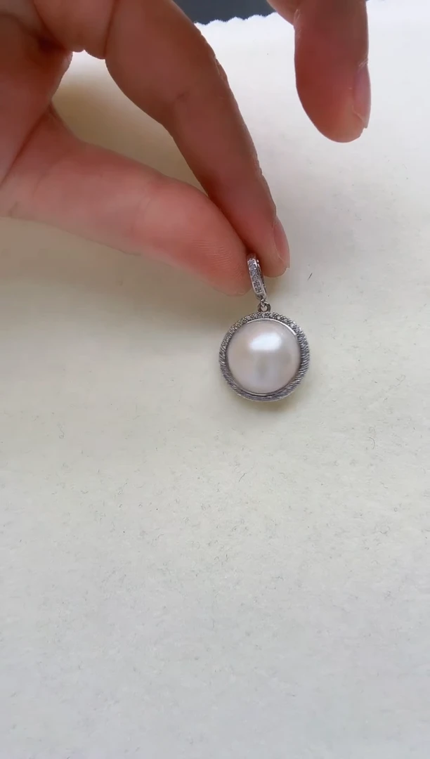 合金拼合珍珠（马贝珠）颈饰5757