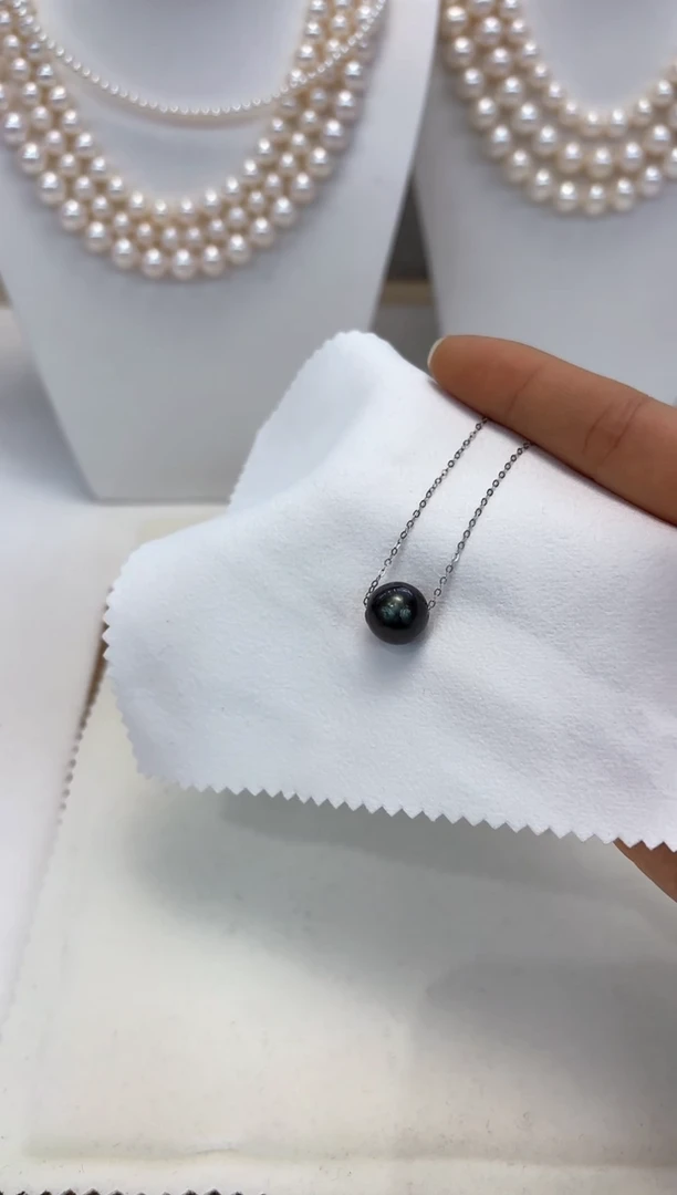【闪购商品】海水珍珠颈饰银S925镶嵌大溪地