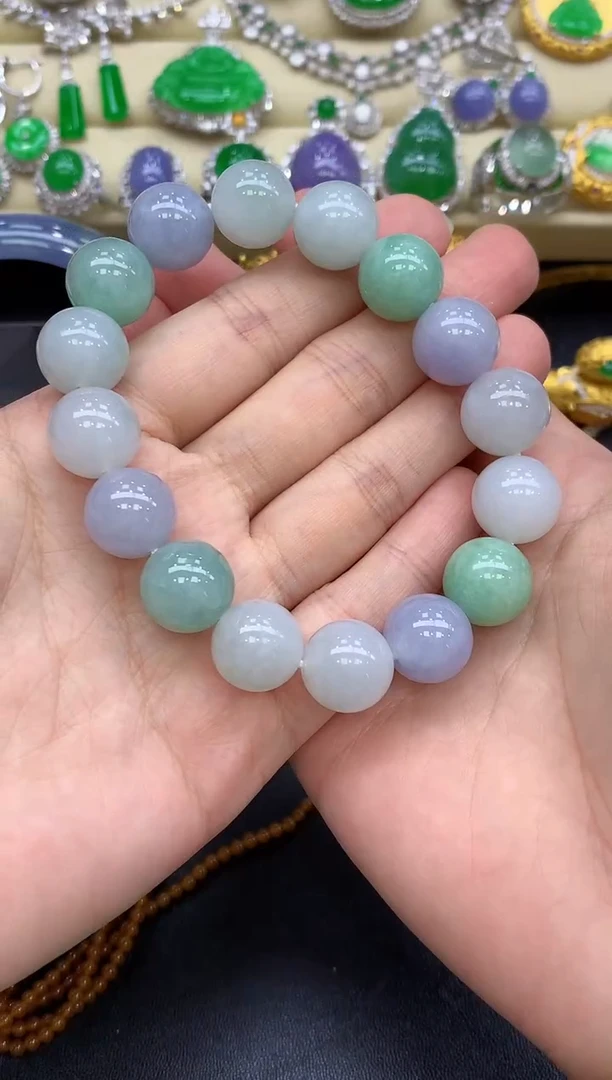 未镶嵌手串翡翠247-中国好珍宝