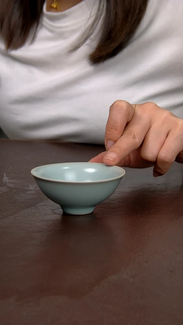 仿古鸡心杯不完美 不开片 简装