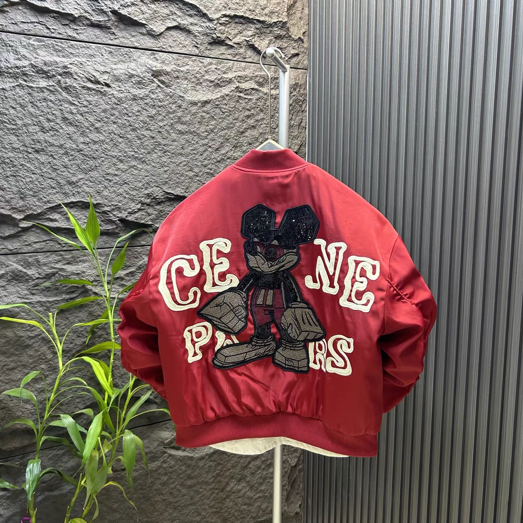 82506/B4 2025春季新款时尚百搭设计款潮流情侣休闲棒球服