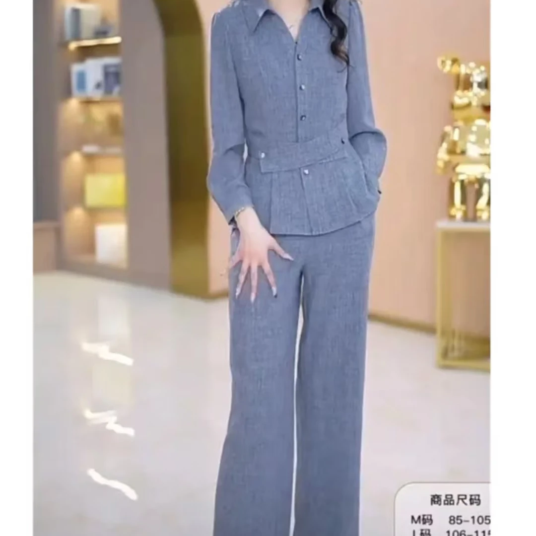 【上衣+裤子】优雅新款气质时尚大气减龄收腰显瘦套装