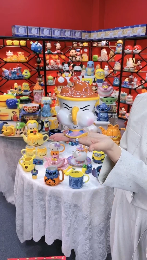 【闪购商品】1@@嘟嘟嘴阿奇陶瓷盖杯