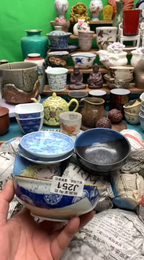 【闪购商品】盖碗海外回流瓷器