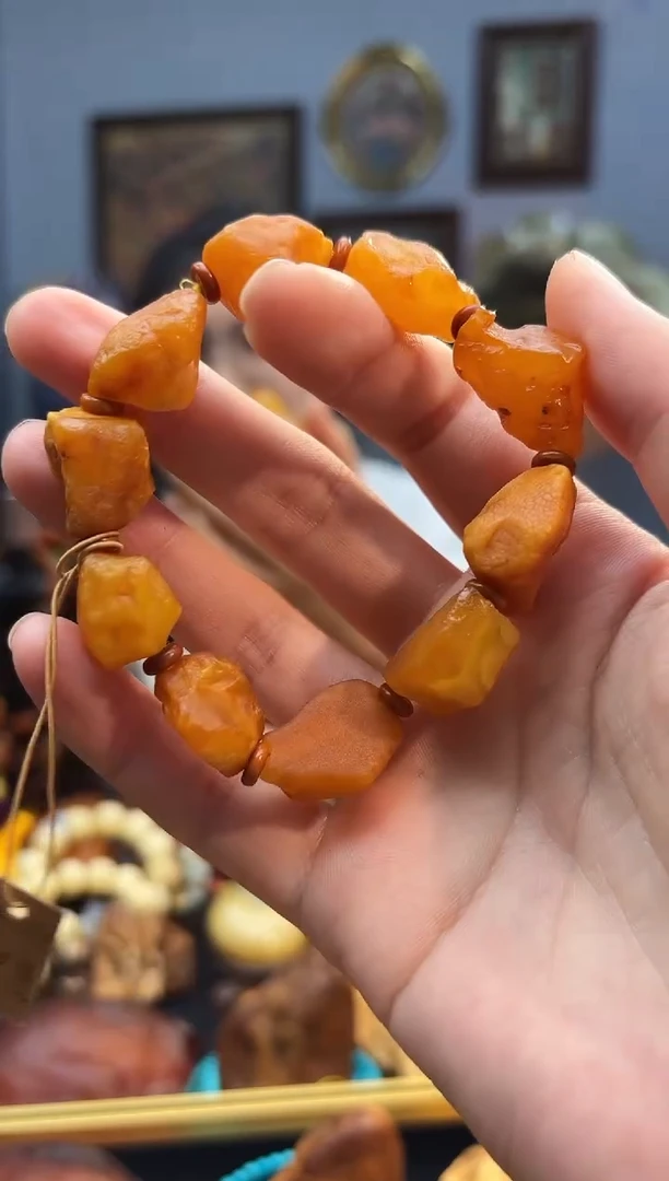 手串琥珀未镶嵌Q**悠手串