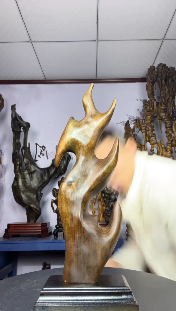 金丝楠木雕款知*践金丝楠木工艺品摆件