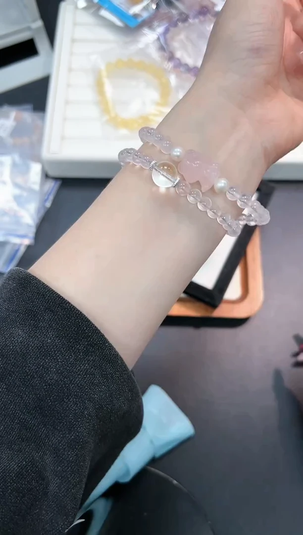 【闪购商品】水晶手串未镶嵌52q多样性发其一/1条默认微瑕