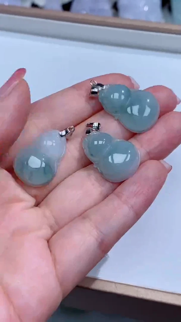 翡翠银S925镶嵌颈饰吊坠团购多样性发一件