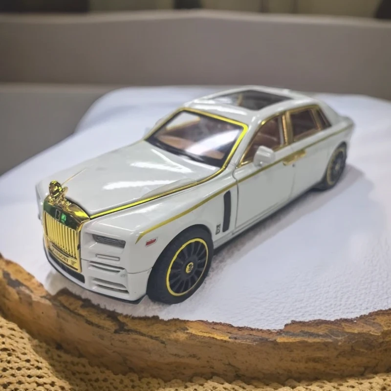 1:24劳斯莱斯六开门仿真豪车汽车模型玩具车可作收藏摆件礼物