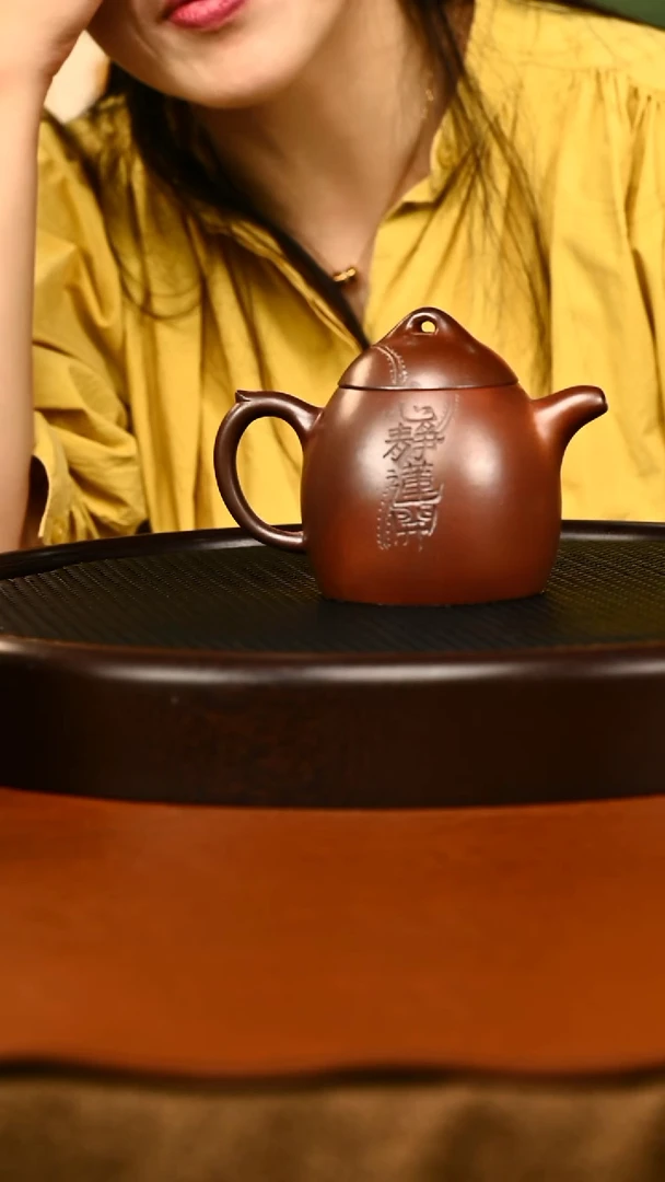 茶壶紫砂830宜兴原矿紫砂柴烧秦权350茶宠子冶