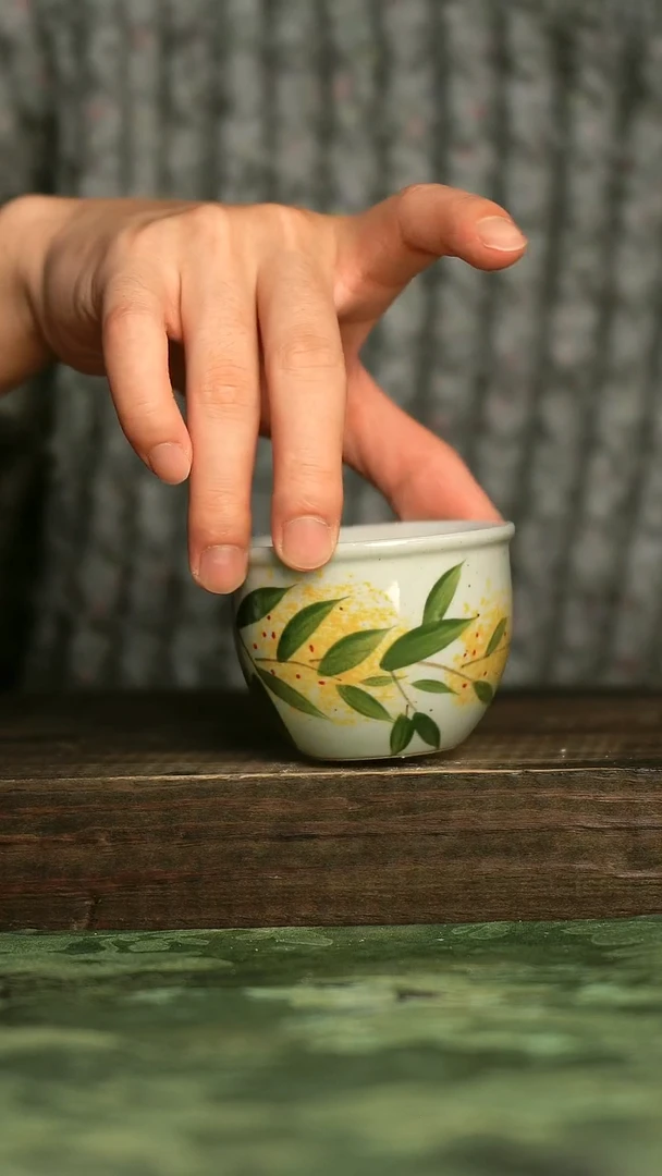 陶瓷青诗集手工手绘瓷器