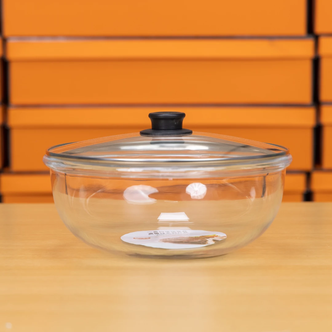 高硼硅玻璃和面盆耐高温玻璃碗微波炉专用玻璃盆