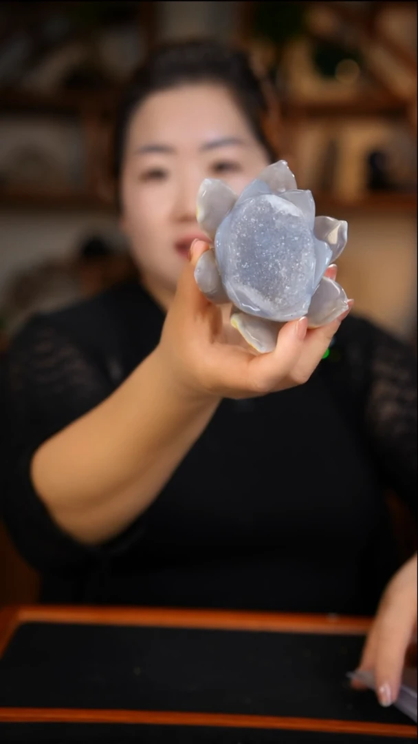 未镶嵌玛瑙摆件玛瑙莲花D170
