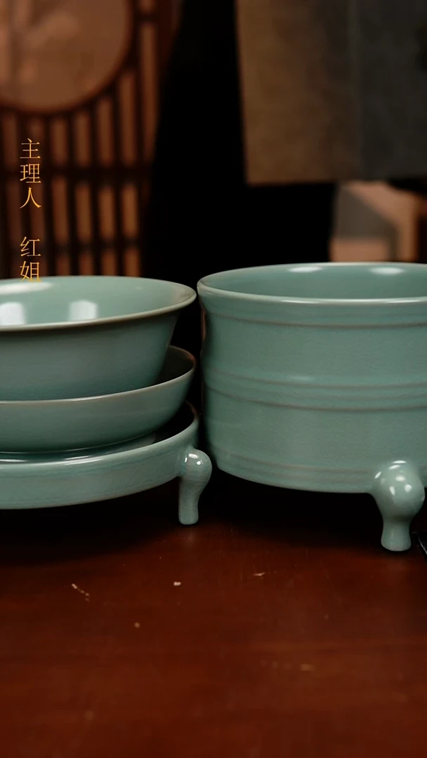 瓷片天***时原产地原矿釉汝瓷