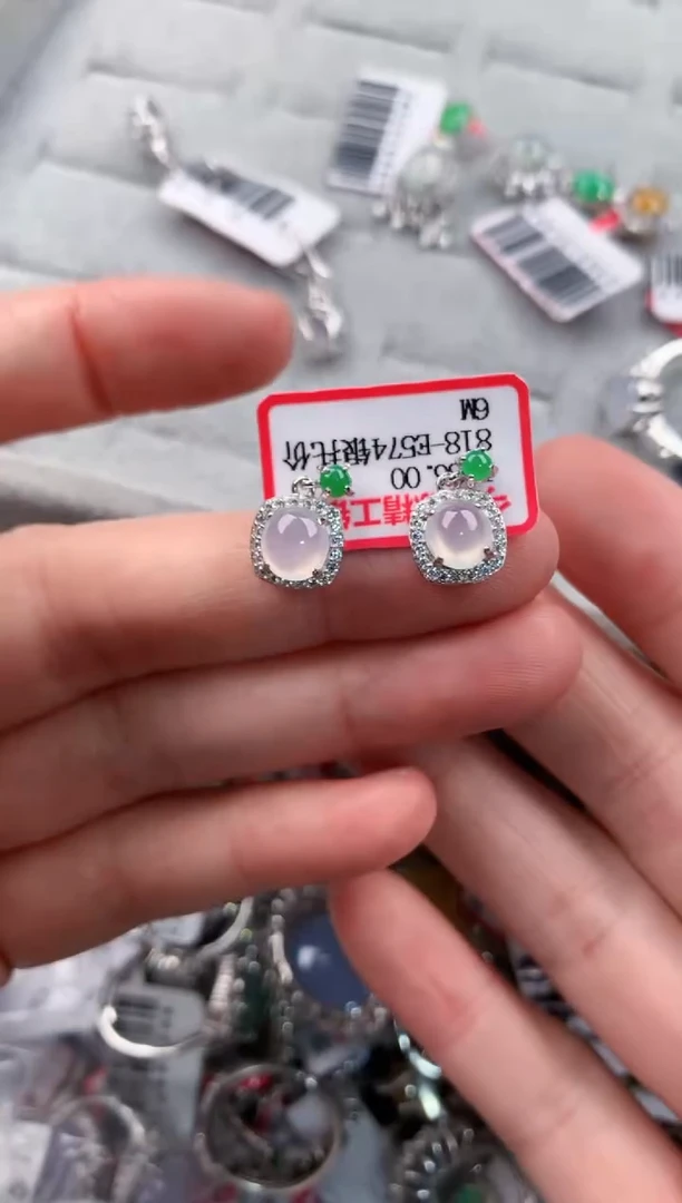 银S925镶嵌戒指翡翠777----1