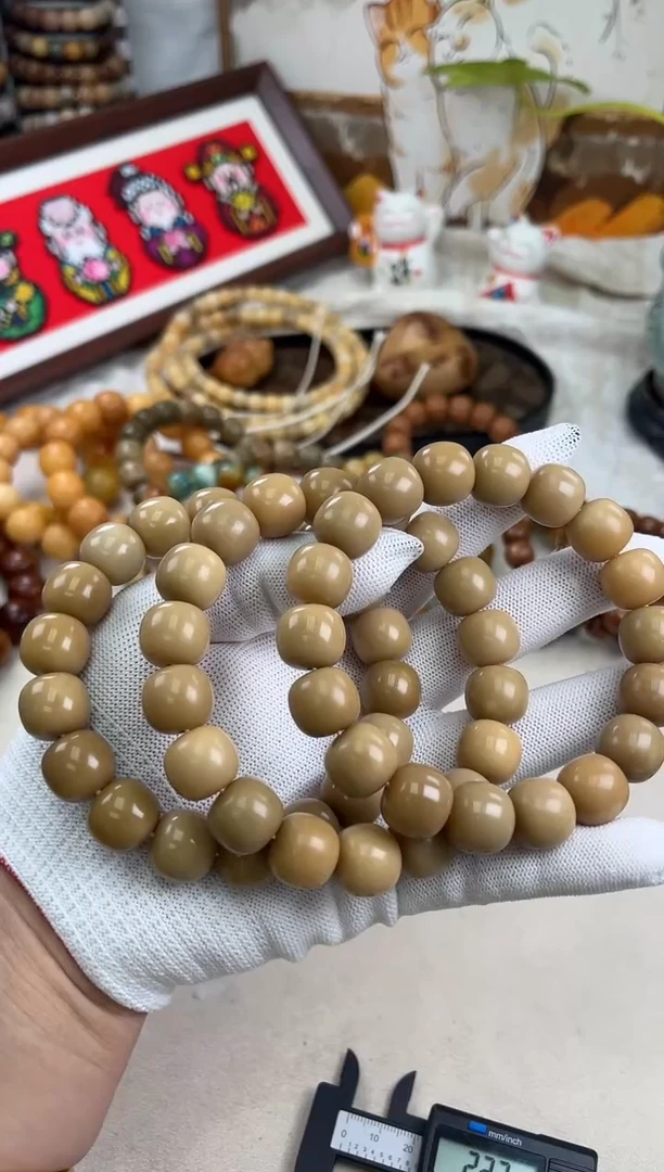 手串菩提根/象牙果a914 卡14.8 干磨海子