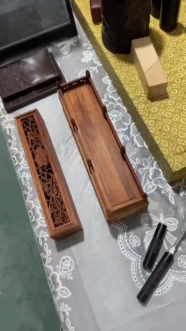 木风**阻 花梨 双层香盒
