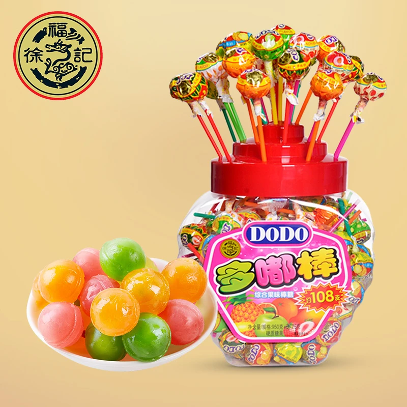 徐福记棒棒糖混合水果味糖果儿童零食开袋即食怀旧糖果婚庆喜糖