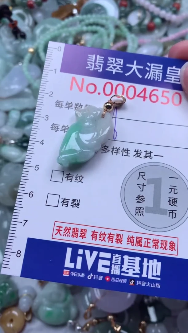 翡翠未镶嵌吊坠(不含链)4650