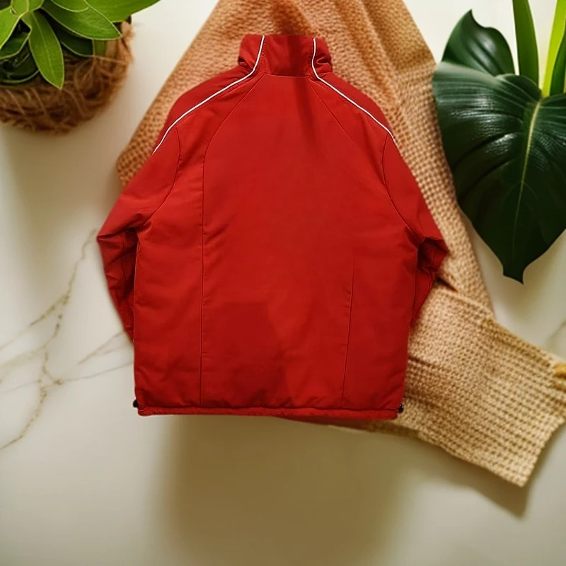 乔特迪 CE4118户外运动蛇年新年款三叶草棉服红色运动两面穿棉祆