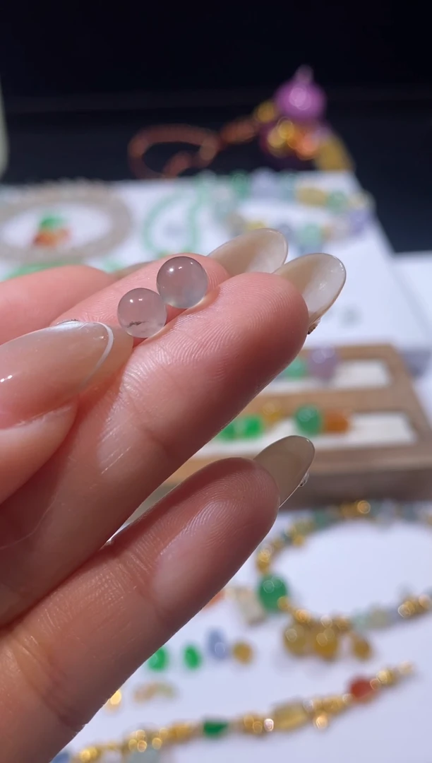 未镶嵌定制翡翠珠珠 多样性发货一个 买断不退换