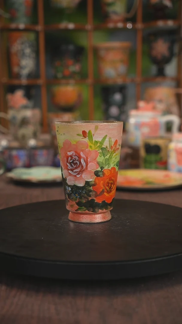 紫砂油画釉下彩手绘493