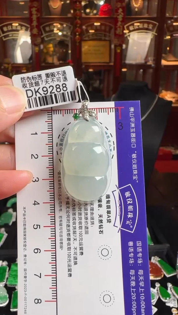 颈饰未镶嵌翡翠DK9288肥豆豆