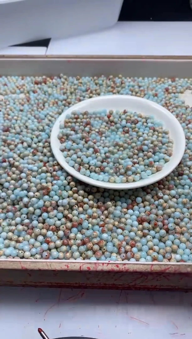 【闪购商品】玛瑙/玉髓颈饰未镶嵌w631寿山石4mm*100颗