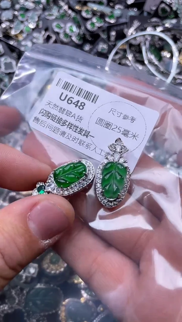 【闪购商品】翡翠颈饰未镶嵌U648多样性发其一