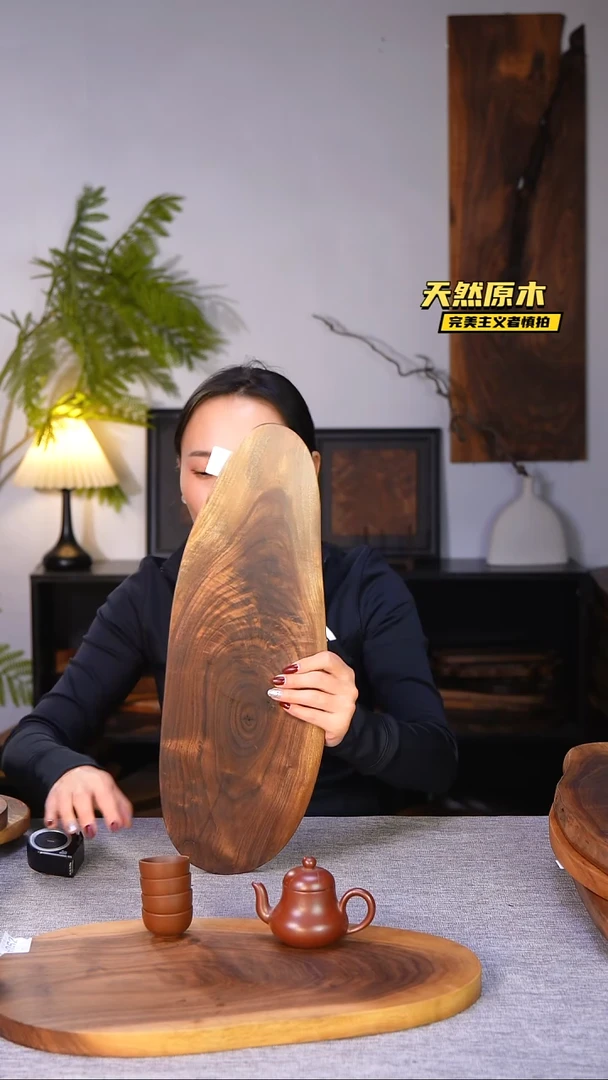 木北美黑胡桃原木.干裂疤结不属于商品质量问题完美主义者慎拍