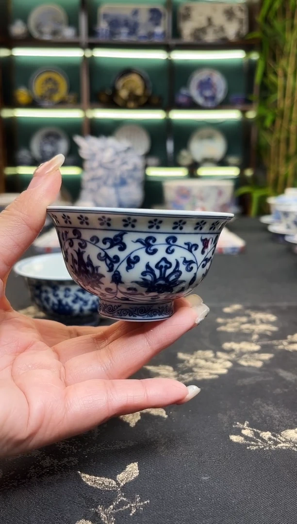 景德镇龙御陶瓷高温陶瓷茶具小压手杯