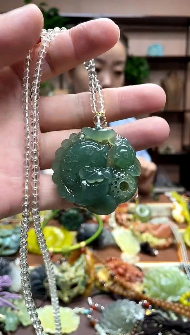 未镶嵌岫玉吊坠微*·