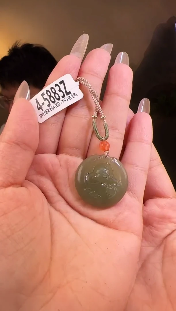 【闪购商品】和田玉颈饰未镶嵌逍遥佛带包容5883