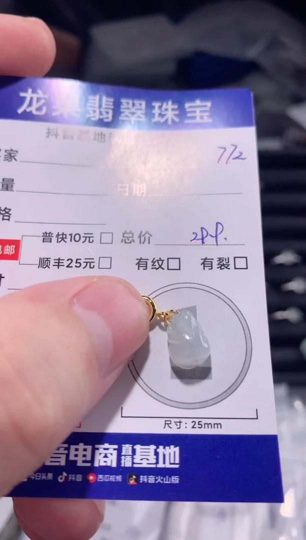 颈饰未镶嵌翡翠冰胶貔貅772