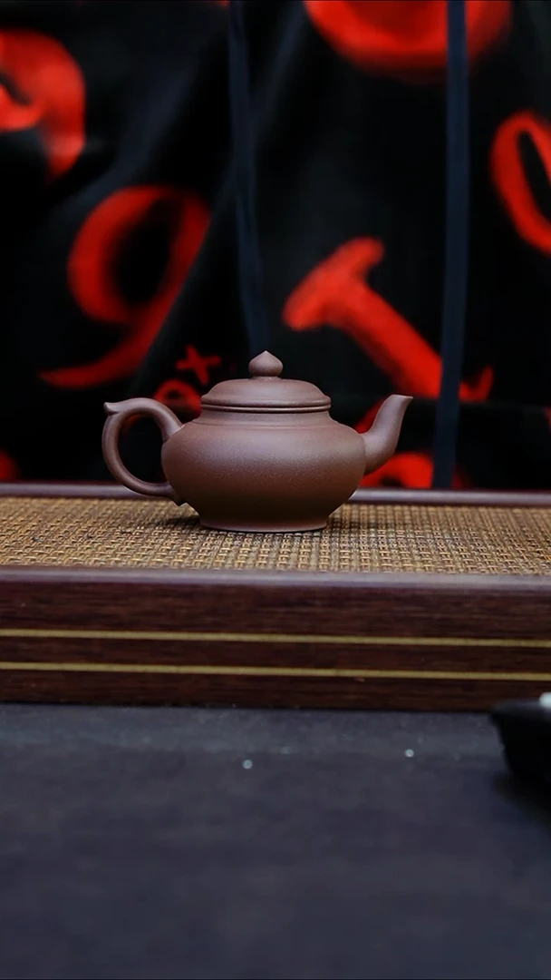 茶壶紫砂一厂紫泥笑樱壶