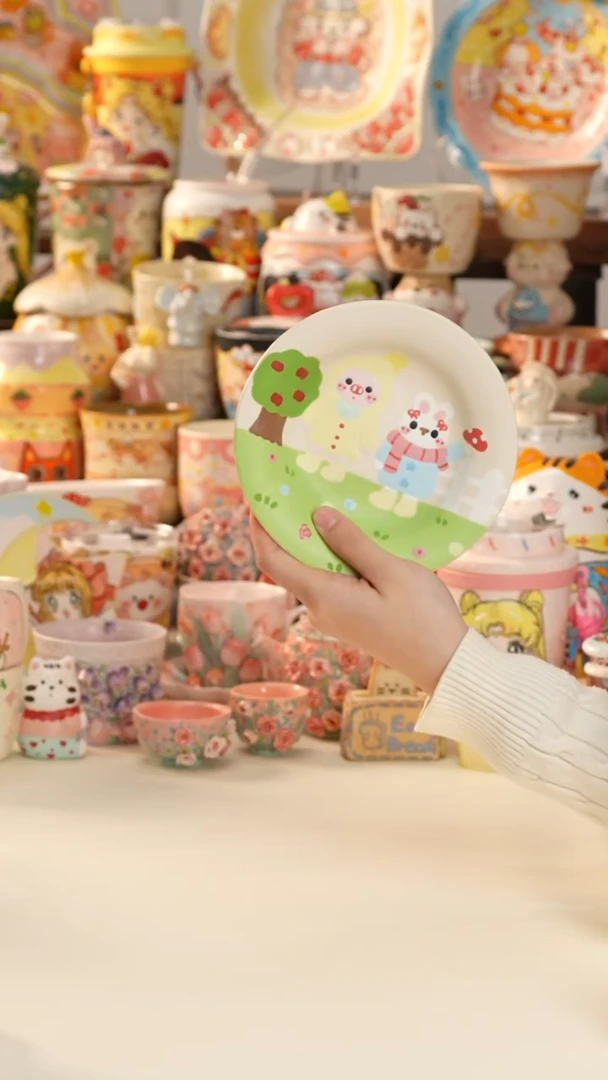 其他陶景德镇釉下彩手绘设计师款陶瓷