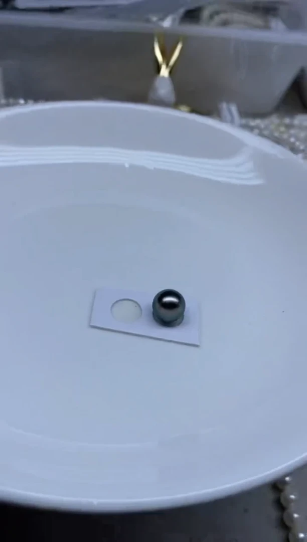海水珍珠裸珠半孔