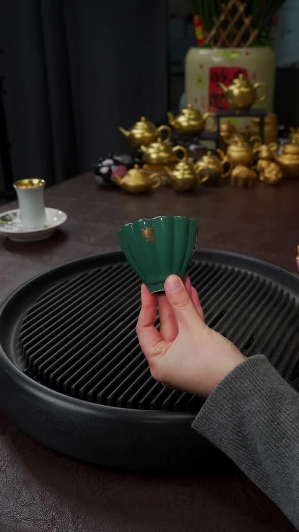 【闪购商品】杯【宜景窑绿松石鎏金】小宝钏