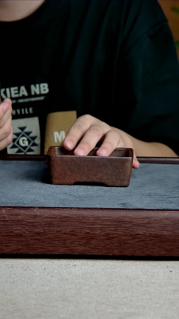 紫砂花盆9.5*6.5*3内径尺寸