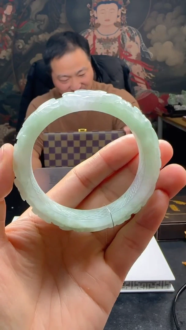 【闪购商品】定制翡翠未镶嵌L-@@QJXC12133