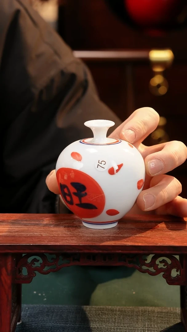 【闪购商品】摆件釉下彩纯手工手绘原创瓷器