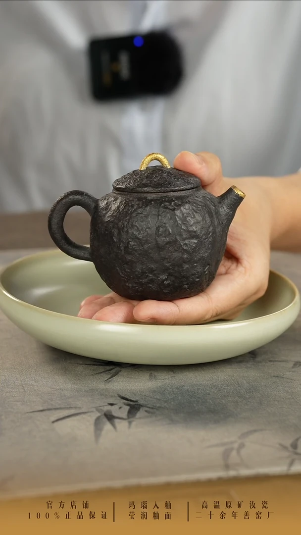 玛*善窑厂汝窑紫砂壶