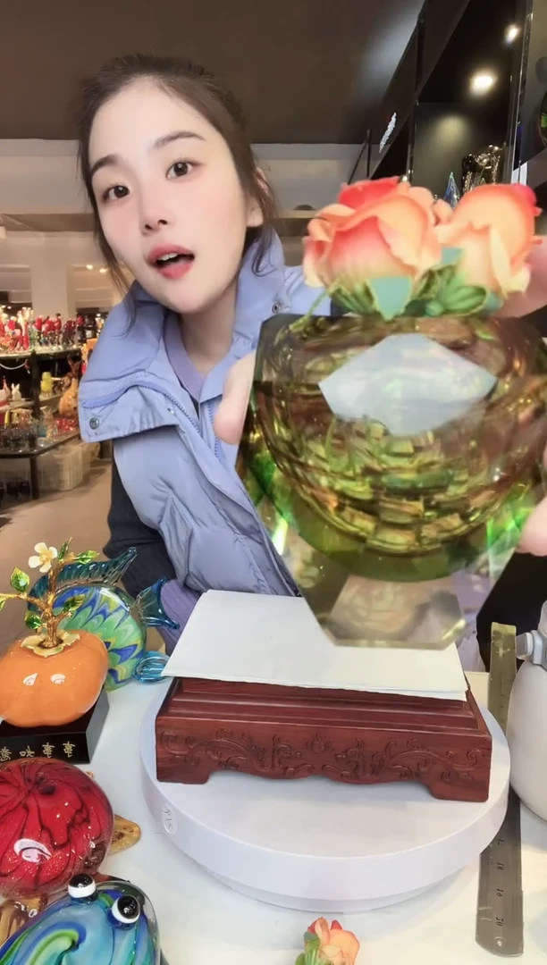 【闪购商品】茶盏琉璃摆件家居摆件