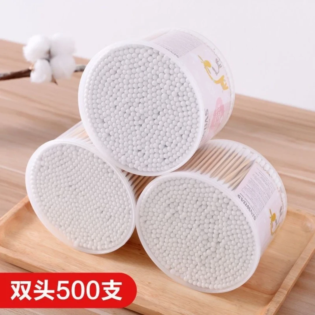 【到手500支棉签一盒】