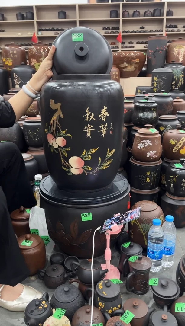 罐瑕疵 水缸 36升 彩填  232