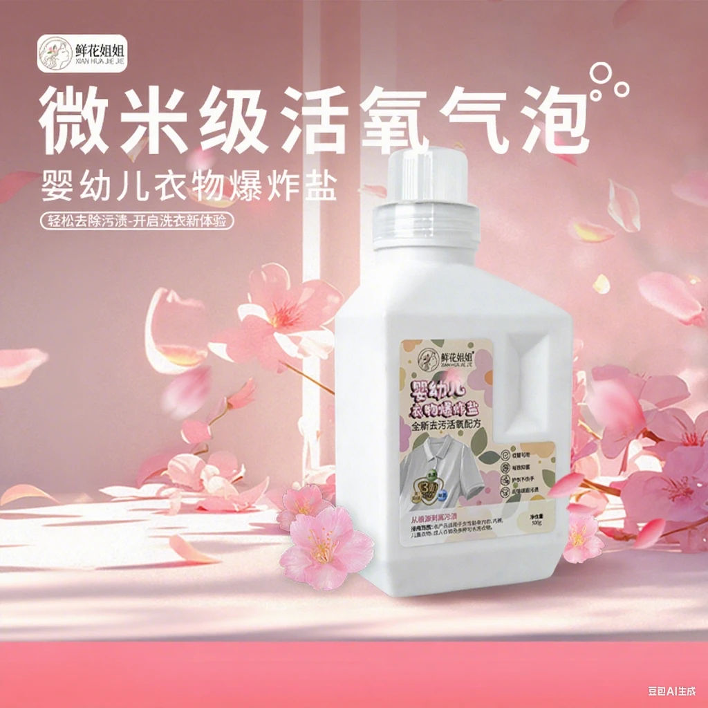鲜花姐姐衣物爆炸盐婴幼儿母婴可用强力去渍除味抑菌/AP