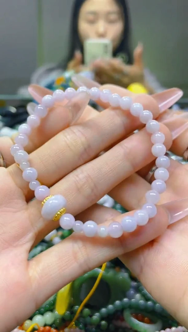 翡翠未镶嵌颈饰5MM/N/翡翠A货一图一物