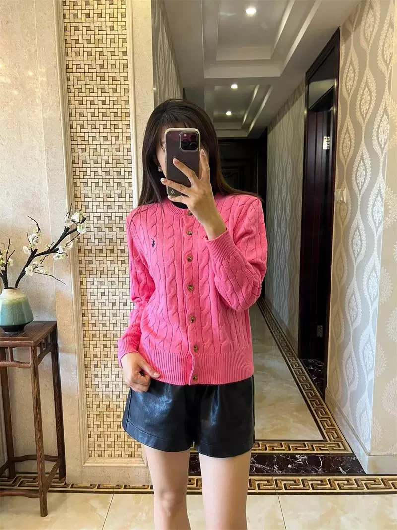 设计感软糯麻花针织衫开衫秋冬新款温柔学院风甜美修身毛衣外套女