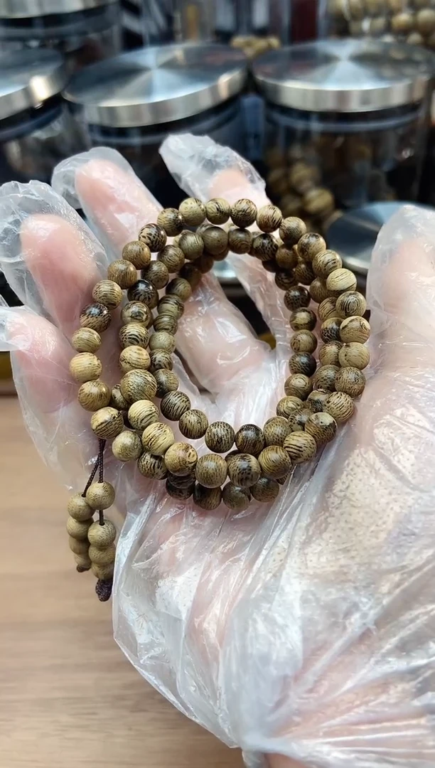 沉香手串卓CG5814正区达拉干卡6*108多圈天然野多样性发一