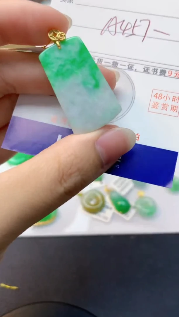 颈饰未镶嵌翡翠天然缅甸A货翡翠